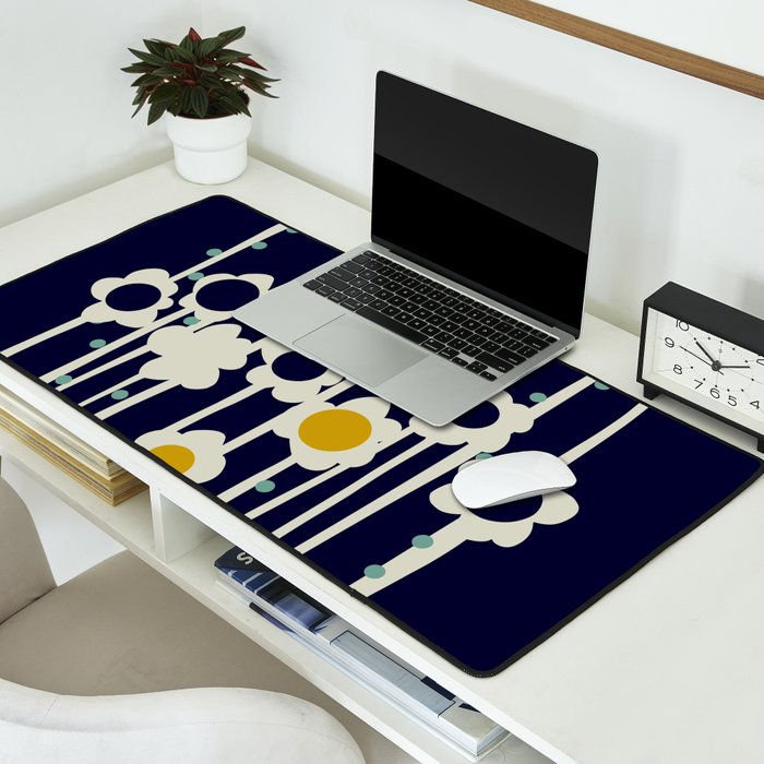 expectant iteration winter sun flowers Desk Mat Gallery Image 2