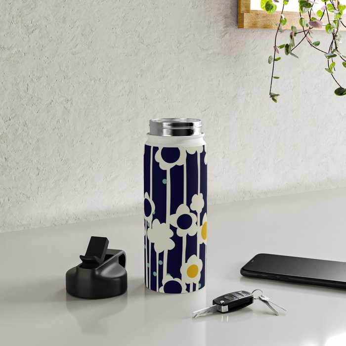 expectant iteration winter sun flowers Water Bottle Gallery Image 4