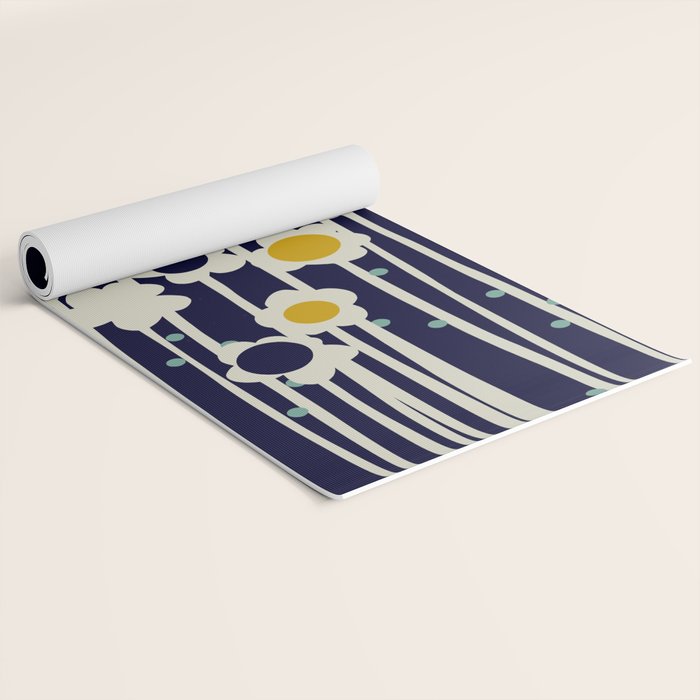 expectant iteration winter sun flowers Yoga Mat Gallery Image 2