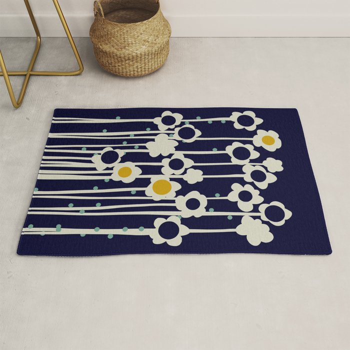 expectant iteration winter sun flowers Rug Gallery Image 1