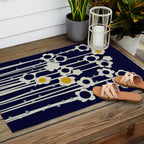 expectant iteration winter sun flowers Outdoor Rug Gallery Image 2
