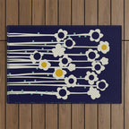 expectant iteration winter sun flowers Outdoor Rug Gallery Image 1
