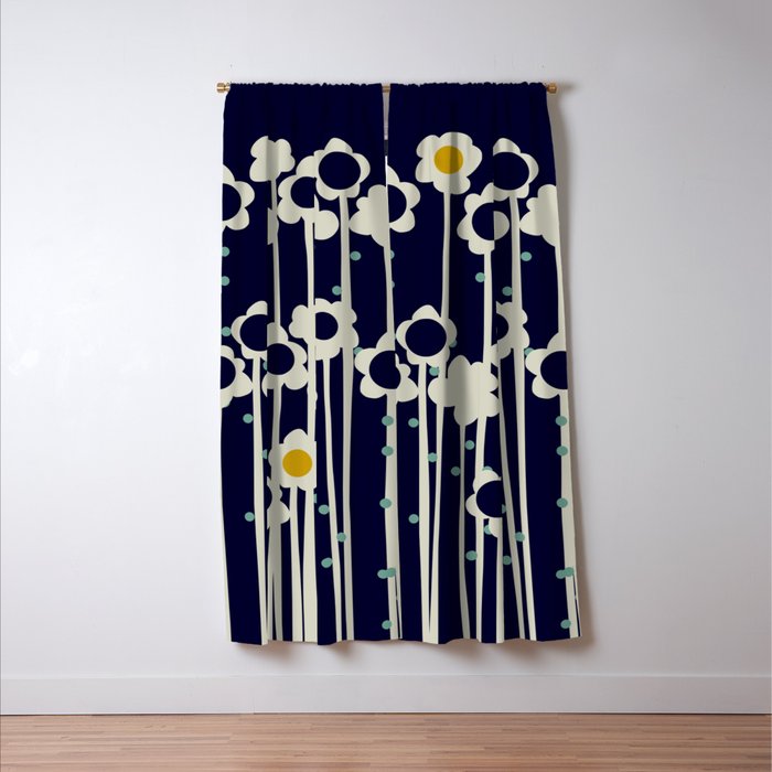 expectant iteration winter sun flowers Window Curtain Gallery Image 3