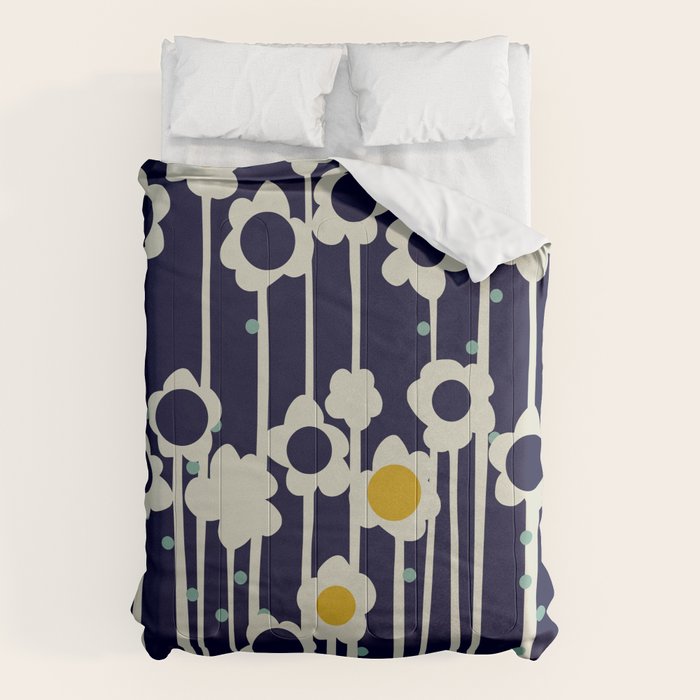 expectant iteration winter sun flowers Comforter Gallery Image 6