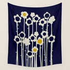 expectant iteration winter sun flowers Wall Tapestry Gallery Image 4