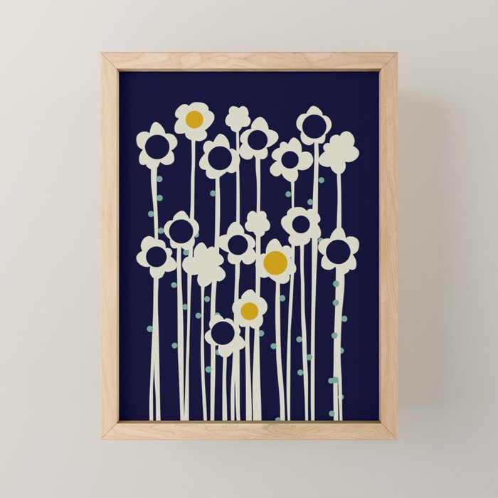 expectant iteration winter sun flowers Mini Art Print Gallery Image 1