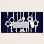 expectant iteration winter sun flowers Desk Mat Gallery Image 1