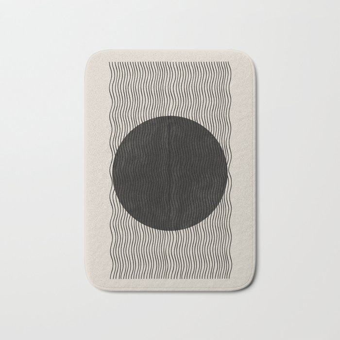 Woodblock Paper Art Bath Mat Gallery Image 1