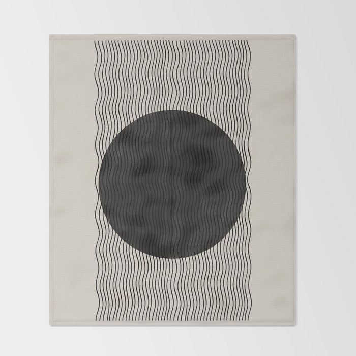 Woodblock Paper Art Throw Blanket Gallery Image 2