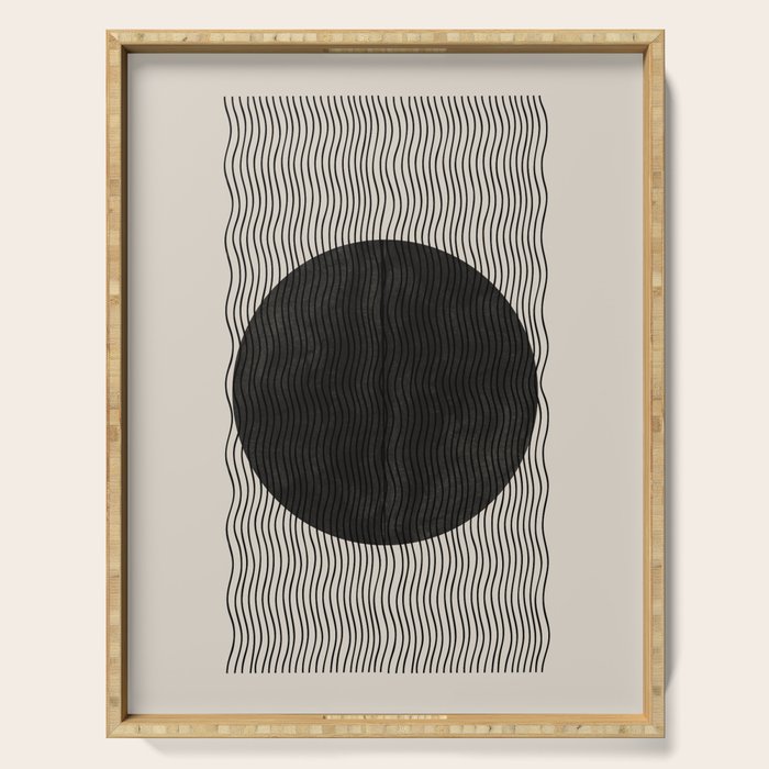 Woodblock Paper Art Serving Tray Gallery Image 1