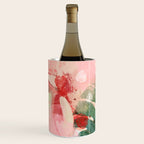 pink jungle leaves art abstract Wine Chiller Gallery Image 3