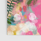 pink jungle leaves art abstract Poster Gallery Image 3