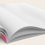 pink jungle leaves art abstract Notebook Gallery Image 2