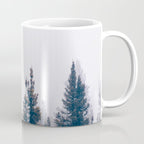 Minimalist Landscape Photo Pine Tree Silhouette Misty Forest Coffee Mug Gallery Image 1