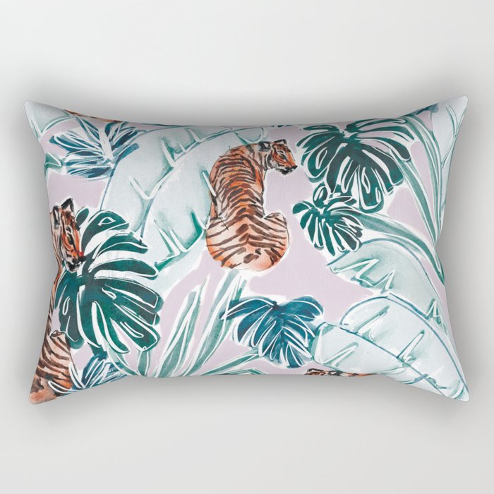 Tiger Jungle Rectangular Pillow Gallery Image 1