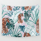 Tiger Jungle Wall Tapestry Gallery Image 4