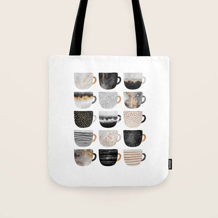 Pretty Coffe Cups 3 - White Tote Bag Gallery Image 1