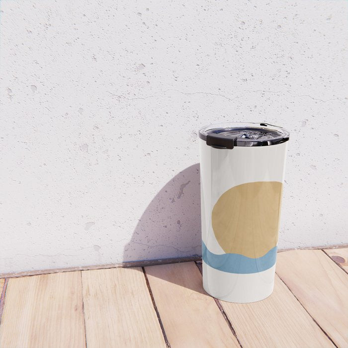 Sun Wave - Abstract Painting Travel Mug Gallery Image 4