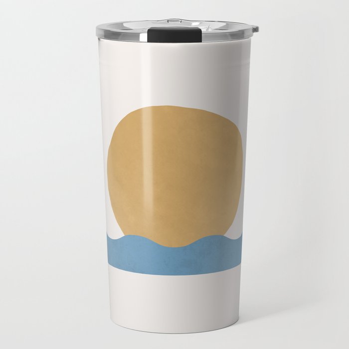 Sun Wave - Abstract Painting Travel Mug Gallery Image 1