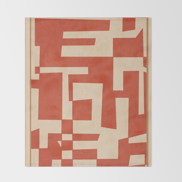 Abstract Edged Form 2 Throw Blanket Gallery Image 2
