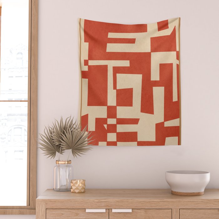 Abstract Edged Form 2 Wall Tapestry Gallery Image 2
