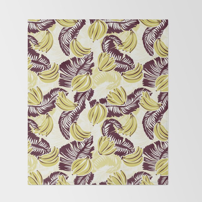 Bananas Throw Blanket Gallery Image 2