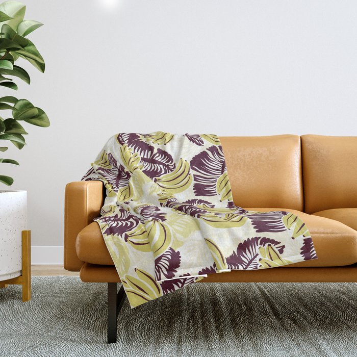 Bananas Throw Blanket Gallery Image 1