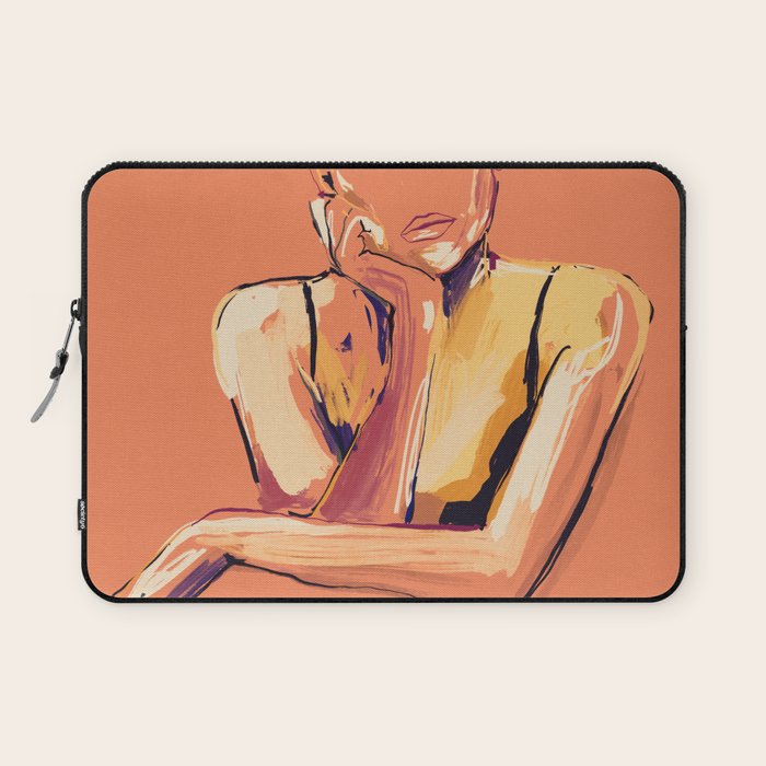 Minimal Abstract Woman 6 Laptop Sleeve Gallery Image 1