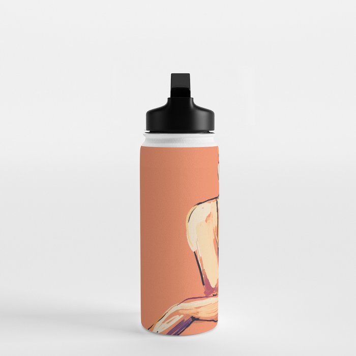 Minimal Abstract Woman 6 Water Bottle Gallery Image 3