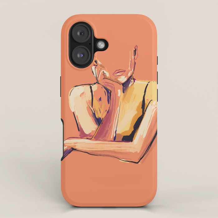 Minimal Abstract Woman 6 iPhone Case Gallery Image 1
