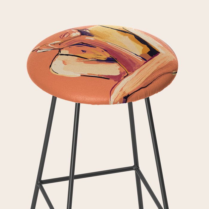 Minimal Abstract Woman 6 Stool Gallery Image 2
