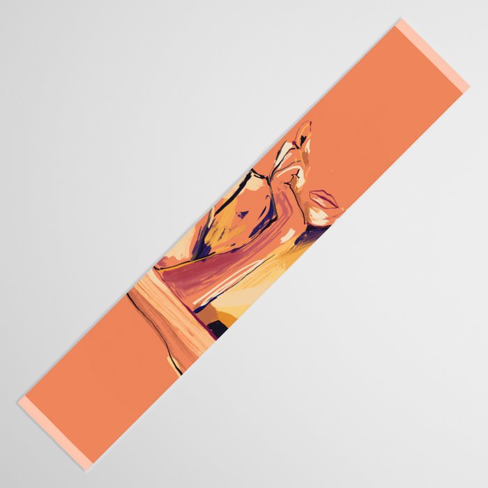 Minimal Abstract Woman 6 Table Runner Gallery Image 3