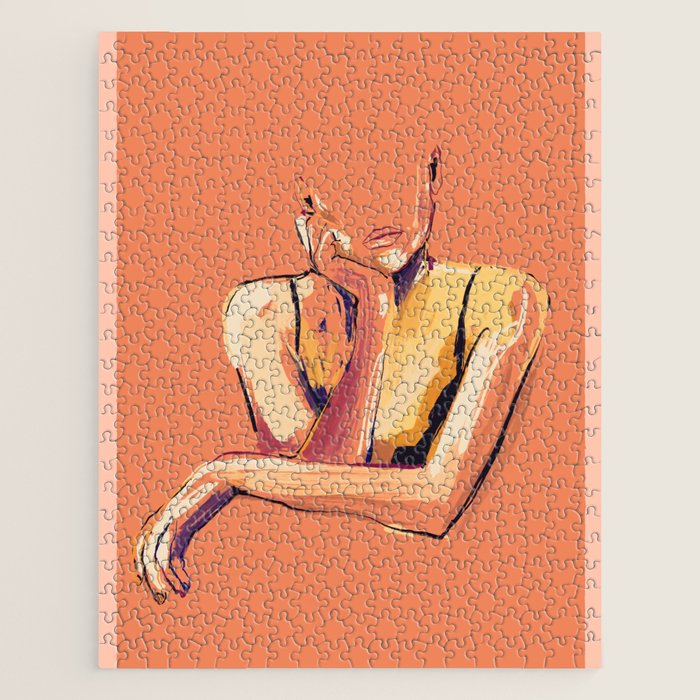 Minimal Abstract Woman 6 Jigsaw Puzzle Gallery Image 1