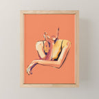 Minimal Abstract Woman 6 Mini Art Print Gallery Image 1