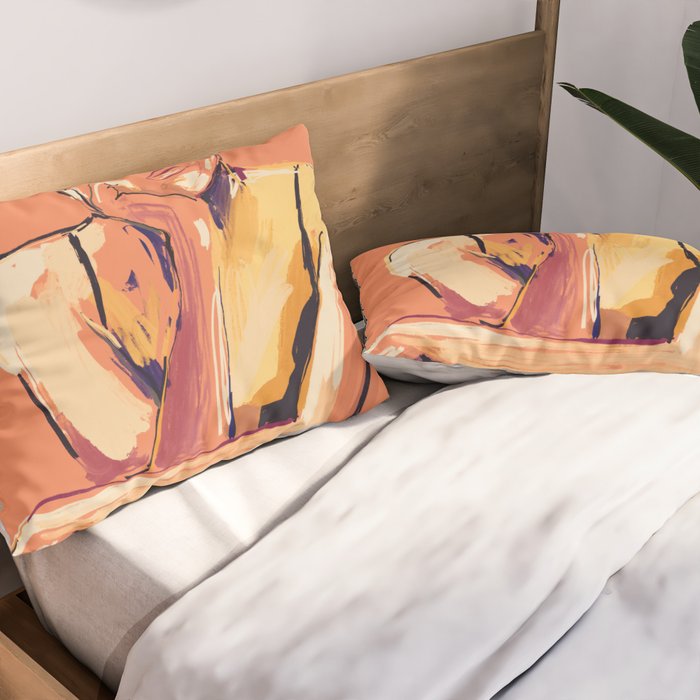 Minimal Abstract Woman 6 Pillow Sham Gallery Image 2