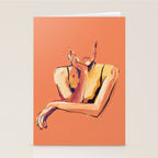 Minimal Abstract Woman 6 Stationery Card Gallery Image 2