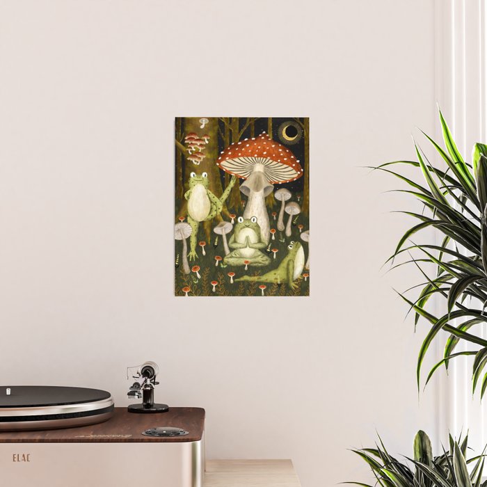 mushroom forest yoga Poster Gallery Image 2