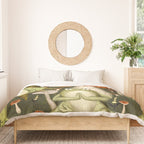 mushroom forest yoga Duvet Cover Gallery Image 3