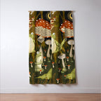 mushroom forest yoga Window Curtain Gallery Image 3