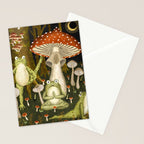 mushroom forest yoga Stationery Card Gallery Image 2