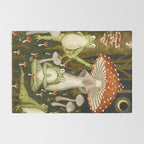 mushroom forest yoga Rug Gallery Image 2