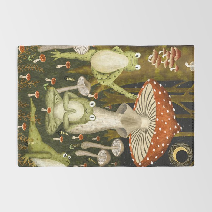 mushroom forest yoga Rug Gallery Image 2