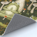 mushroom forest yoga Rug Gallery Image 4
