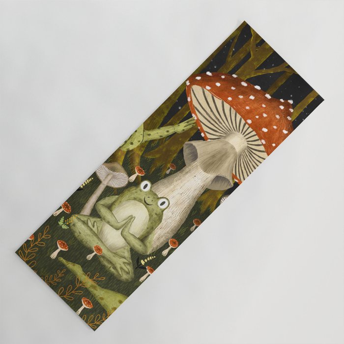 mushroom forest yoga Yoga Mat Gallery Image 1