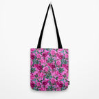  Pink Floral Garden Tote Bag Gallery Image 2
