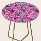  Pink Floral Garden Side Table Gallery Image 2