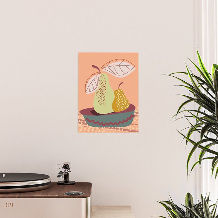 Pears abstract still life Poster Gallery Image 2