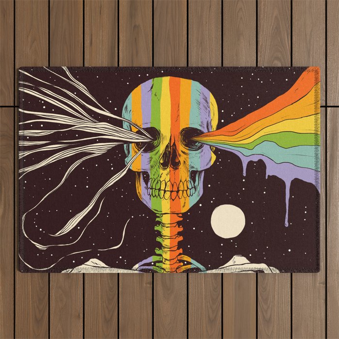 Dark Side of Existence Outdoor Rug Gallery Image 1