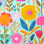 Happy Summer Groovy Flower Meadow Coffee Mug Gallery Image 2