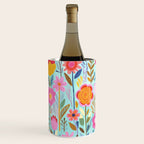 Happy Summer Groovy Flower Meadow Wine Chiller Gallery Image 2